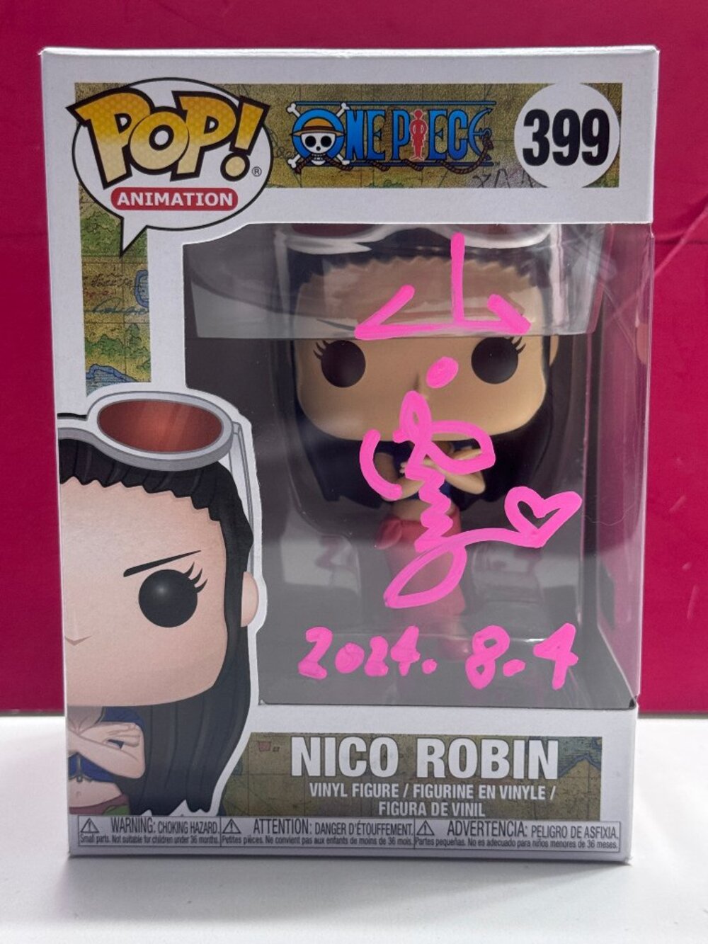 FUNKO POP! One Piece NICO ROBIN #399 Signed by Yuriko Yamaguchi COA AUTHENTIC